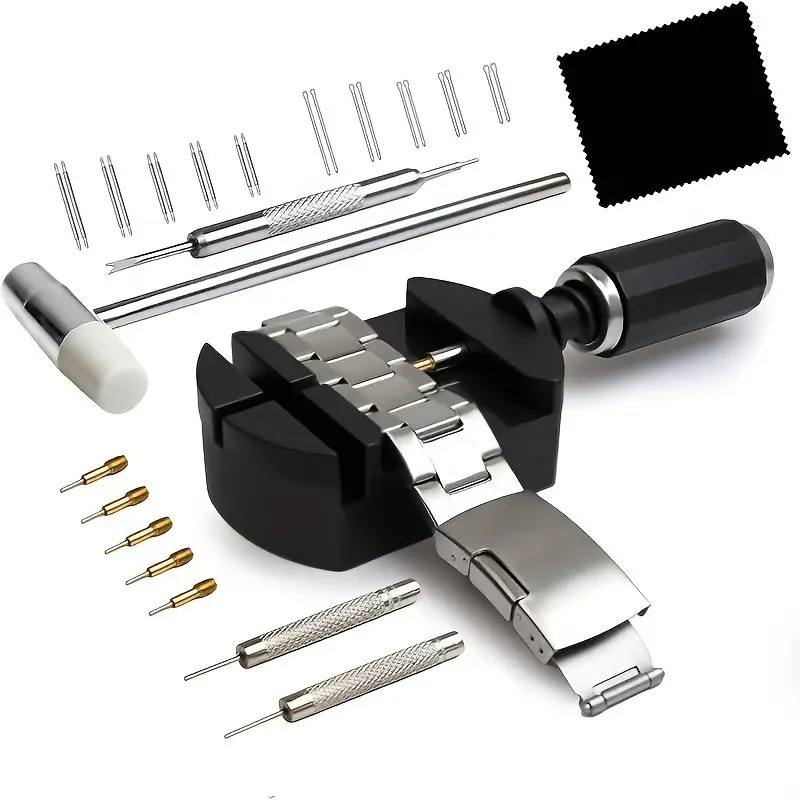【31-pcs】-watch repair kit,watch resizing tool,watch pin remover,watch repair tools,watchmaker tools,watch tool kit,DIY watch repair,tools and gadgets,men's stuff,watch repair,bracelet adjustment,pin remover,adjustable band,watch adjuster,watch tool