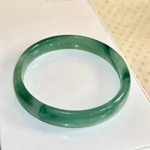12mm Round Bar Thick Natural Jade Bracelet, Elegant Women'S Stackable Jewelry, Multi Color And Multi Style Bracelet Accessories