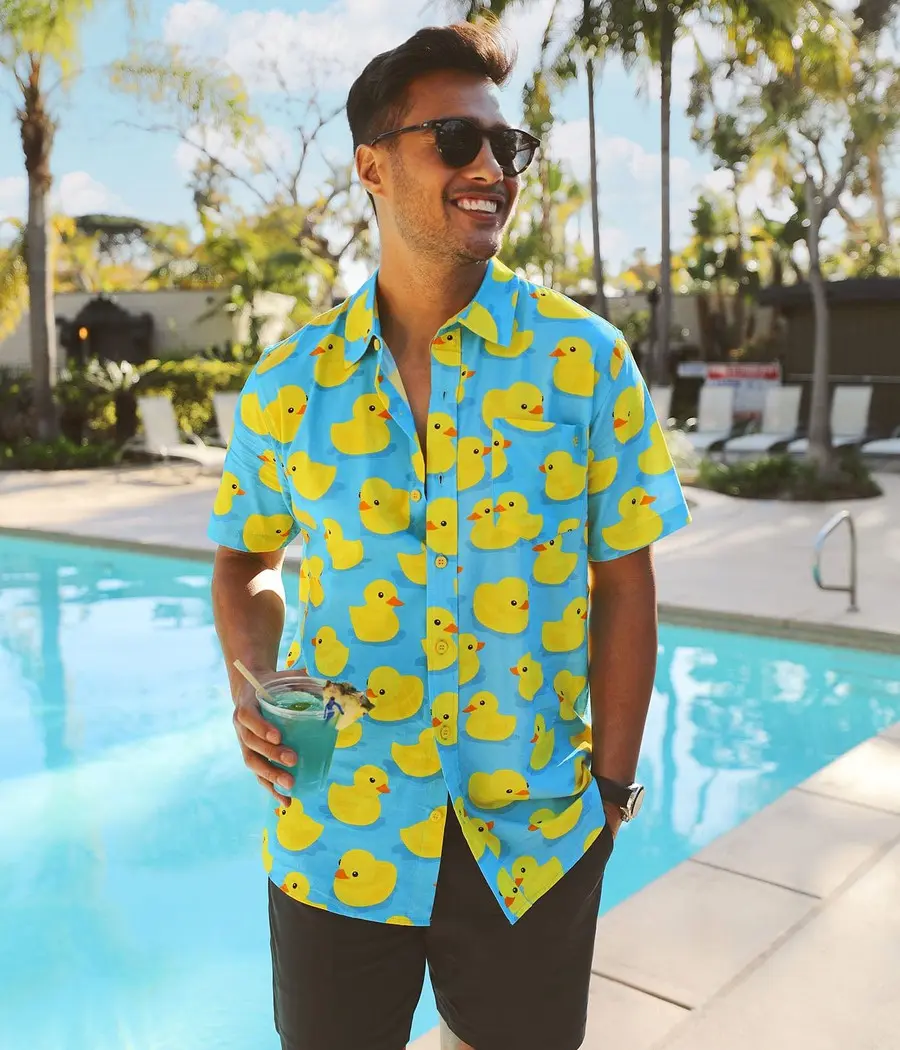 Men's Rubber Ducky Hawaiian Shirt Men's Rubber Ducky Hawaiian Shirt