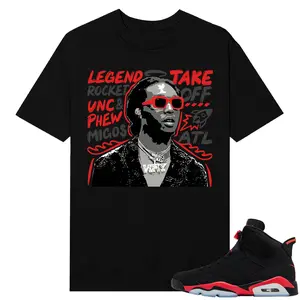 Unisex T-shirt To Match Sneakers Jordan 6 Reverse Infrared - Takeoff-Tribute. 100% Cotton for Casual Wear. Comfortable Summer Unisex T-Shirt to match Jordan Sneaker. Streetwear Style. urban outfitters