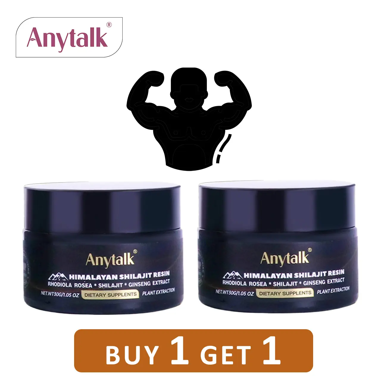 Hilaizhi Buy One Get One Syrup 30g Tonic for Men - Anytalk - Increases Energy Levels - Suitable for Adults - Healthcare Skincare Comfort
