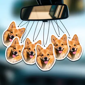 Tailored Items: Custom Air Fresheners, Aromatic Car Charms Featuring Photos on Both Sides, Hanging Air Fresheners with Images, Car Interior Accessory Pendant, Ideal Gift for Men, Women, Partners, Family, And Friends - Suitable for Car, Bedroom
