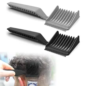 Men's Fade Comb Tool, Barber Fade Combs Clipper Comb, 2 Pack Haircut Gradient Hair Comb Compatible with All Clipper, Blending Combs Barber Accessories for Fades