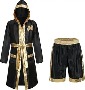 Adult Men Boxing Costume Includes Boxer Robe and Shorts