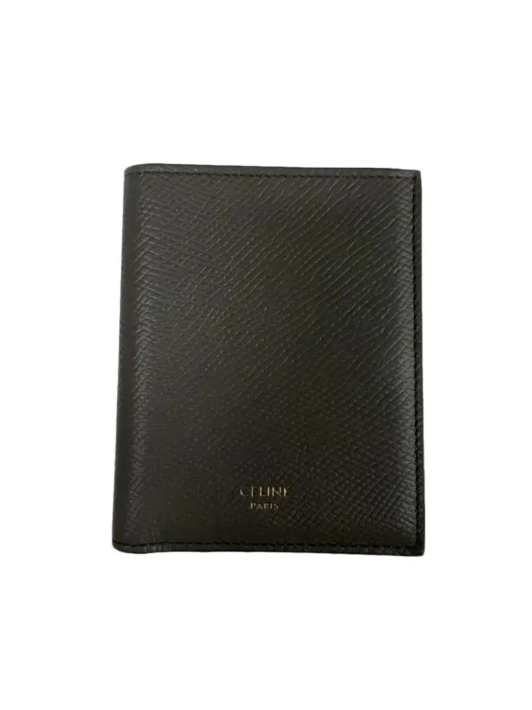 Pre-owned Celine Leather Small Leather Goods Etoupe Bifold Wallet N26031270