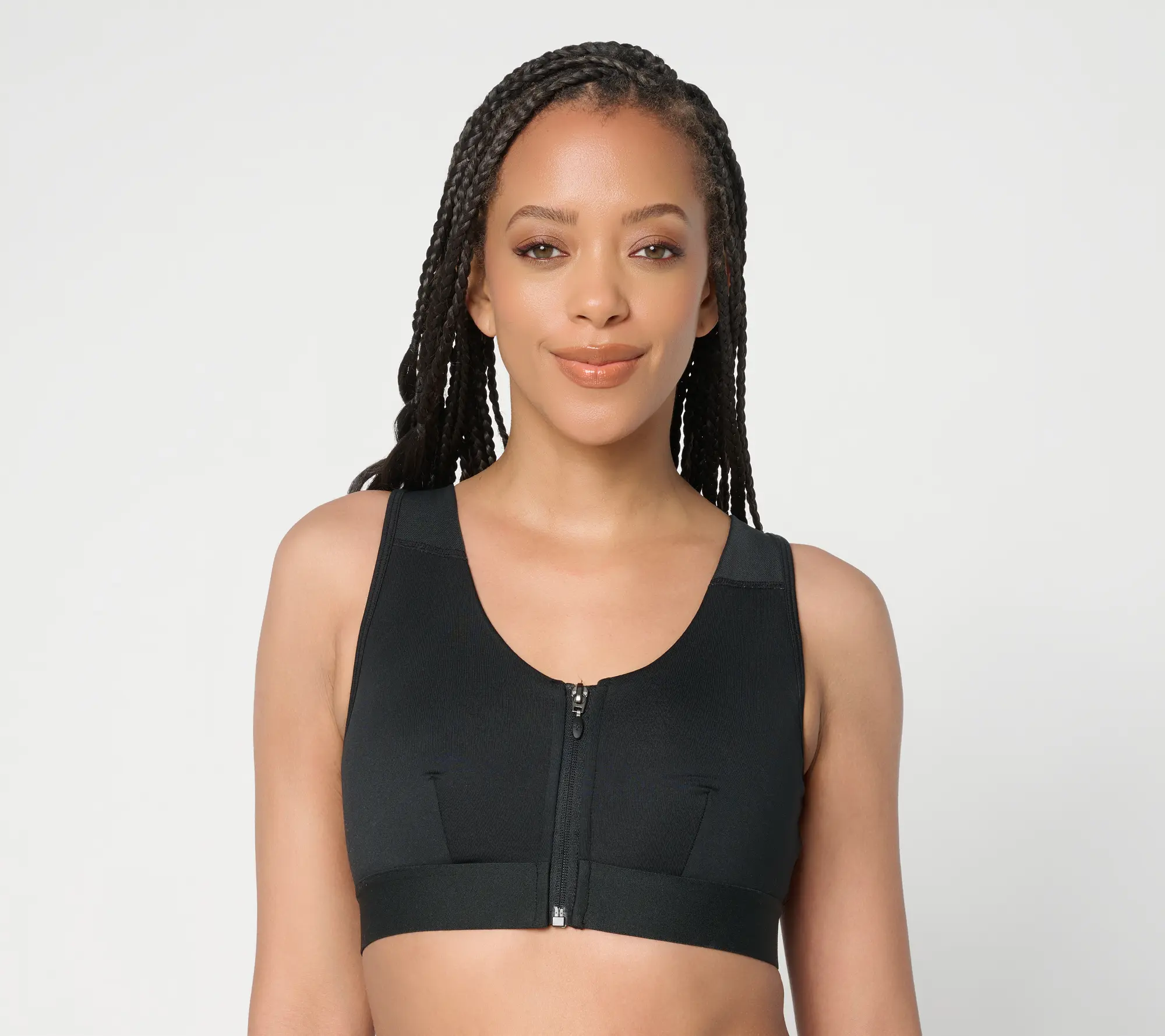 Tommie Copper Posture Support Crossback Bra with Zipper