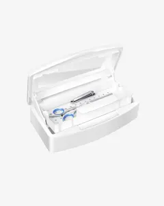 Tool Disinfectant Box for Lash Techs & Estheticians – Sterilizer Storage Box (White)