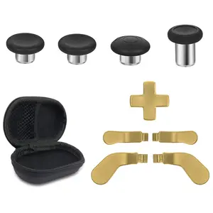 Metal Replacement Thumbsticks for  Elite Controller Series 2 Core,Component Pack Includes 4 Swap  Joysticks,4 Paddles,1 Standard D-Pads, Accessories Parts for  One Elite 2 ()