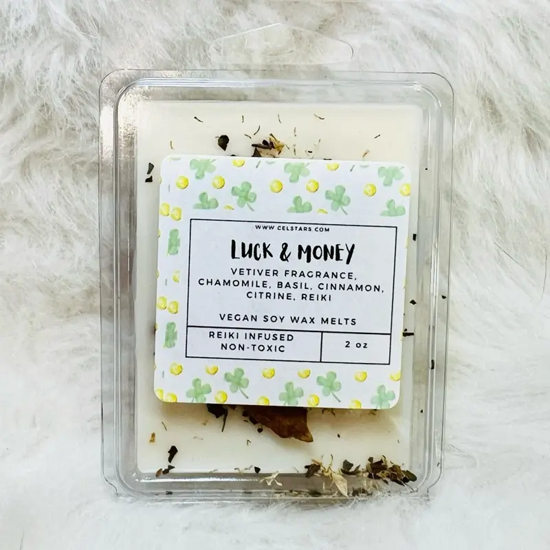 Luck and Money Intention Wax Melts for Abundance Manifestation Wax Melts Summer Wax Melts Wax Melts Money Spell Vetiver wax melts