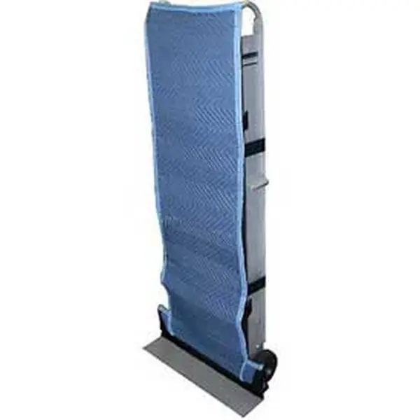 American Moving Supplies FC1017 Quilted Blue Padded Fabric Appliance Truck Cover - Heavy Duty, Double Sided, Truck Protection, 58"l x 18"w (58x18 in), Hook & Loop, Non-Slip, Protects Truck
