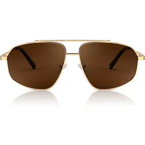 FEISEDY Retro  Polarized Sunglasses Women Men 90s Small Vintage Shades Trendy Mirrored Sunglasses B2364