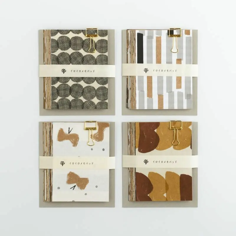 Mizushima IROIRO Chic Memo Pad – Japanese Paper Notepad, 50 Sheets