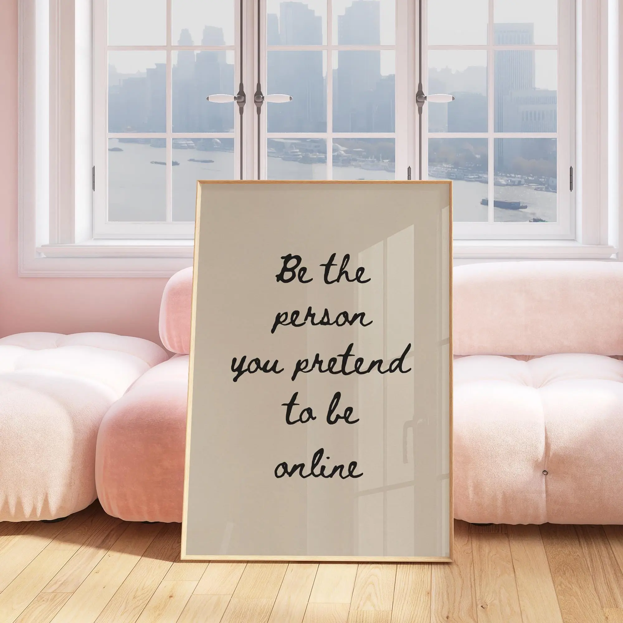 Funny Quote Wall Art, Minimalist Inspirational Print, Unframed Print Only