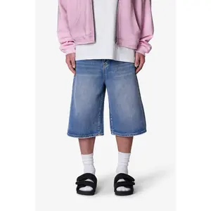 mnml Ultra Baggy Denim Shorts - Medium Blue