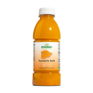 DYNAMIC HEALTH Turmeric Gold Organic Liquid Edible Dietary Concentrate - 16 fl oz Herbal Wellness Blend, Curcuma Multi-Ingredient Supplement, No Added Sugar Daily Nutritional Support