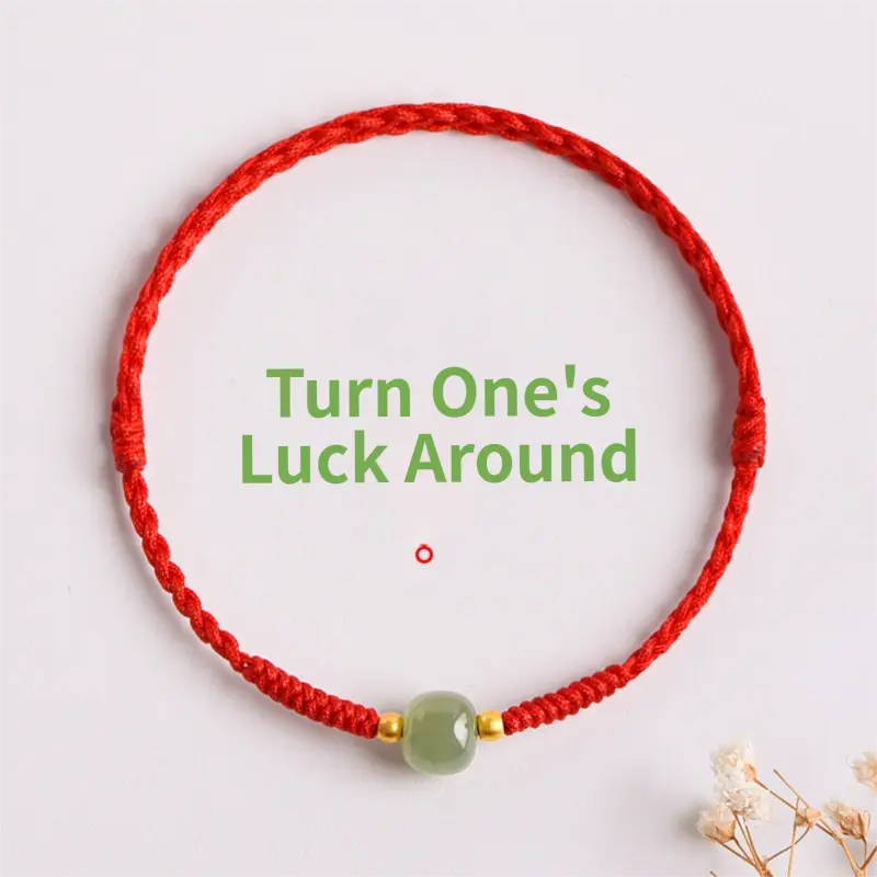 Women's Handmade Braided Red String Bracelet - Chinese Style Vajra Knot, Horse Year Zodiac Feng Shui Charm, Valentine's Day Gift, Bracelets