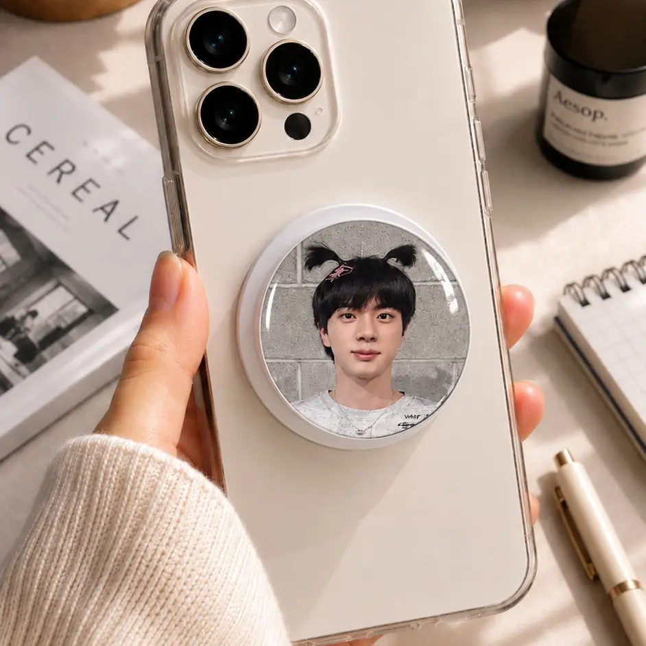 Jin Cute Magsafe Phone Grip Accessory Phone, Popsocket