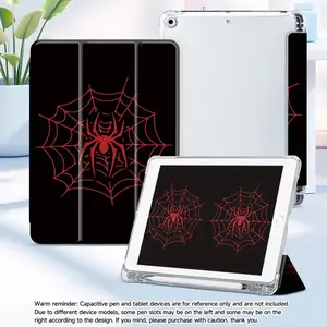Spider Web Design for ipad 10.2" Protective Case - Durable TPU Material, Built-in Pen Slot, Foldable Stand, Lightweight & Stylish, Perfect for Work, Entertainment, and Gift, Entertainment Tablet Case |   Spider Web Pattern |   Lightweight