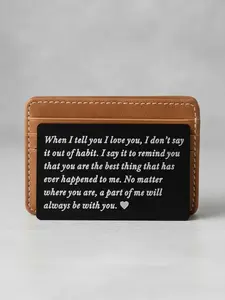 Mother's Day Gift Letters & Heart Pattern Wallet Card, Creative Wallet Inserts Card for Couples, Perfect for Birthday/valentine's Day Gift, Business Style Wallet, One Size Fits All, Wallet Cards Storage