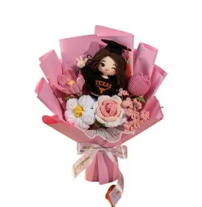 { FLASH SALE } Handmade Crochet Graduation Bouquet 2026 | Custom Graduate Doll & Flower Gift | Personalized Keepsake Gift for Her, Best Friend, Daughter | Unique Graduation Gift Idea