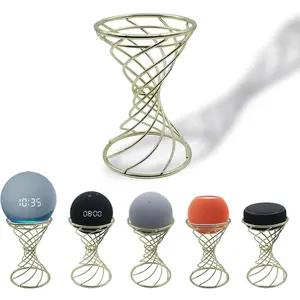 Speaker Table Stand Decorative Holder for Echo Dot 3rd/4th/5th Gen, Echo 4th/5th Gen, Echo Glow,  Homepod Mini and   Mini/Nest Mini (Bronze)