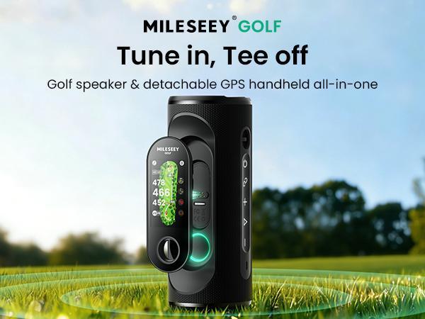 MILESEEY  Handheld Golf GPS Rangefinder, 43000+ No Subscription Preloaded Courses, View & Audible Distances,Touchscreen, 15H Battery, Magnetic, Waterproof,Hazard, Golf Accessories for Men, Golf Gifts