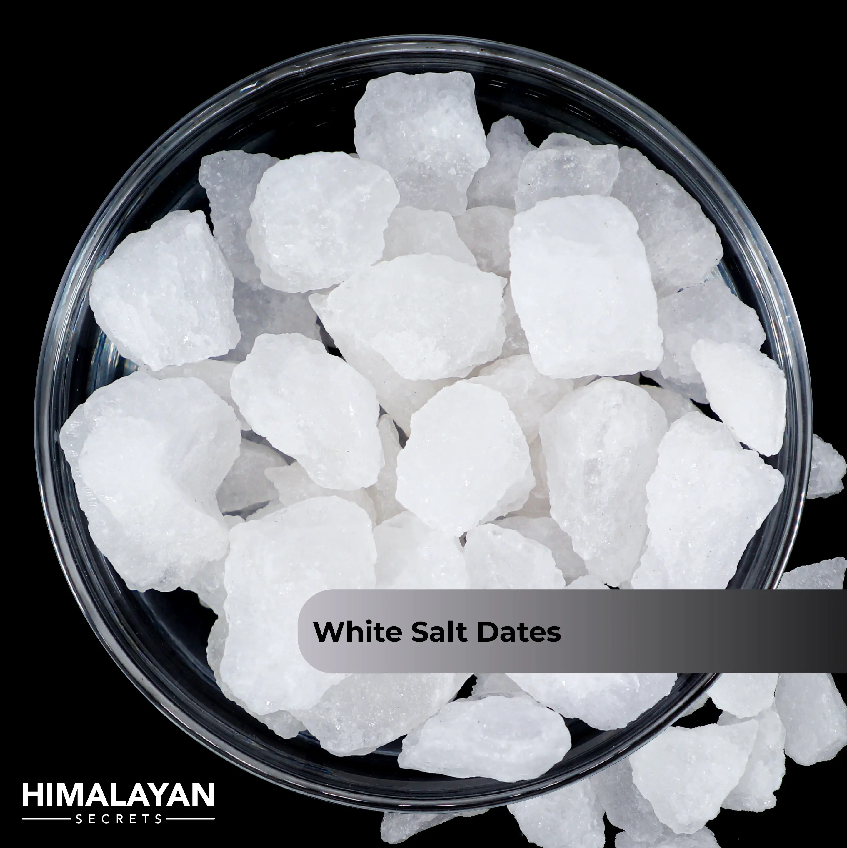 44 LB Himalayan WHITE Salt DATE SIZE CHUNKS