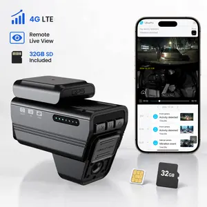 4G LTE Cellular Dual Dash Cam for Car Owners, Front + Cabin 2K Recording, Remote App Live View, Invisible Night Vision, GPS Location, Parking Alerts, 24/7 Security Guard g-sensor