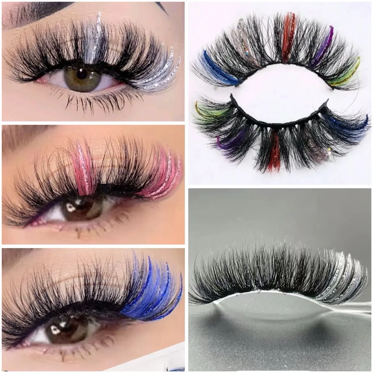 BUY 3 GET 1 FREE COLOR GLITTER LASHES