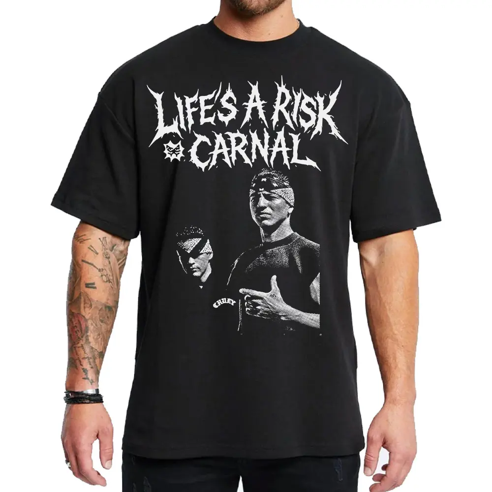 Life a Risk Old Movie Chicano Clothes Chicana Cholo Chola Style Clothing Unisex Hoodie Medium Heavy Sweatshirt for Men & Women Streetwear