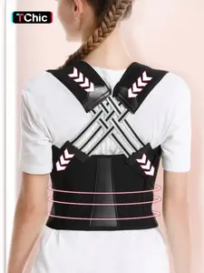 1 Count Adjustable Posture Corrector Back Brace For Lumbar Support And Upright, Waist Trainer, Breathable Back Straightener Back Corrector Posture lmprove And Neck, Shapewear Belts, Back Slim Fit Posture Support Tank Top, Perfect For Daily Wear&Office Use