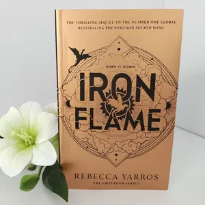 Ironflame Iron Flame Genuine Book, Best-Selling Ironflame Series Novel, Must-Read Fantasy Literature, Collectible Edition, Gothic, Foiled Special Edition