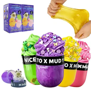 X MUD Spinning Capsule Slime Blind Box - Crunchy, Super Soft Non-Sticky Stress Relief Toy, Birthday Gift & Party Favor for Kids