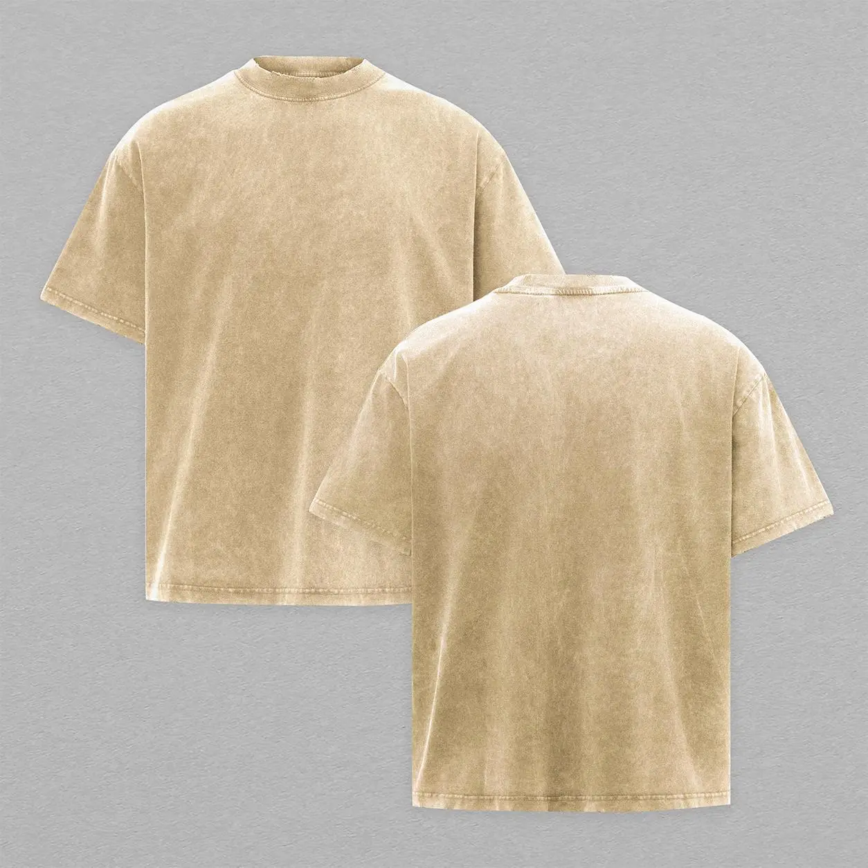 Plain washed T-shirt, no pattern, simple style Oversize Lightweight Acid Washed Tee anime lover, anime merch