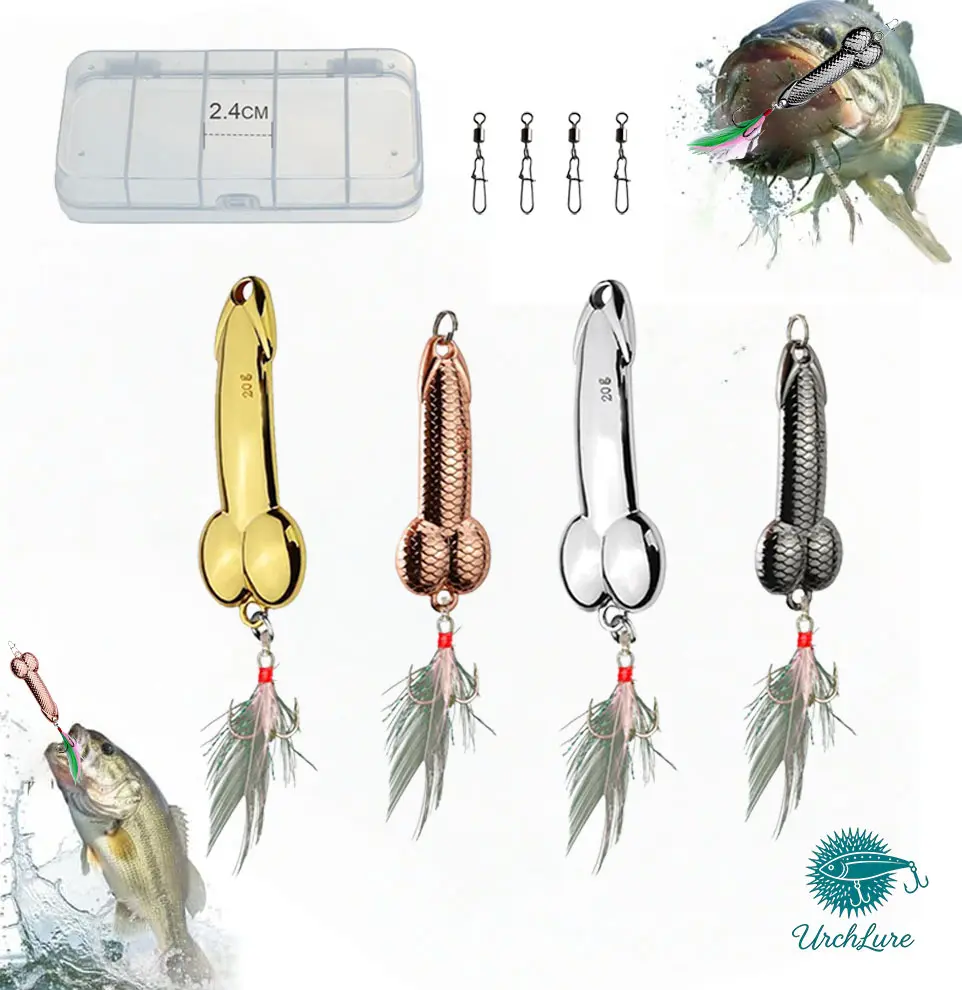 4Pcs Funny Floating & Sinking Fishing Lure Realistic Casting Bait with Hook Multi Water Layer Bass Trout Fishing Bait Outdoor Fishing Gear Gift for Men Anglers