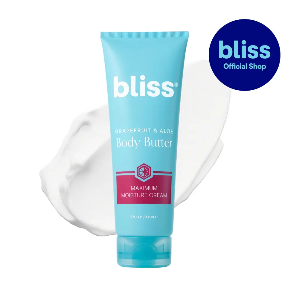 Bliss Body Butter - Grapefruit and Aloe - Maximum Moisture Cream - 6.7 Fl Oz - Body Lotion for Dry Skin - Long-Lasting Moisturizer for Women & Men - Vegan and Cruelty-Free