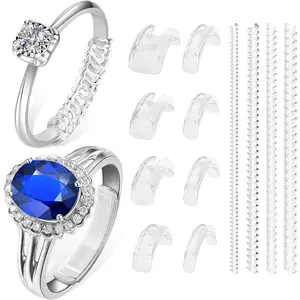 Ring Sizers for Loose Rings - 12Pack, 12 Sizes, Ring Guards for Women& Men Loose Rings, Invisible Resizer Design for Spacers & Tighteners, Fits Bands Width to 1mm-8mm