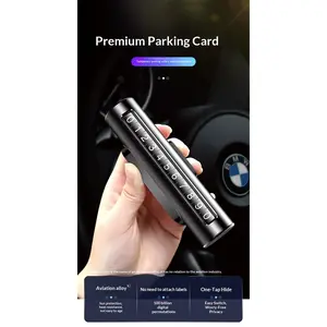 Creative car accessories temporary parking sign, car number plate, hidden parking license plate