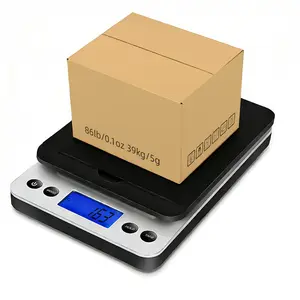 Shipping Scale, 86lb/0.1oz Postal Scale-High Accuracy Digital, Hold/Tear Function, Flip up Holder Postage Scale, Digital Scale for Packages Small Business and Mails, Battery & AC Adapter