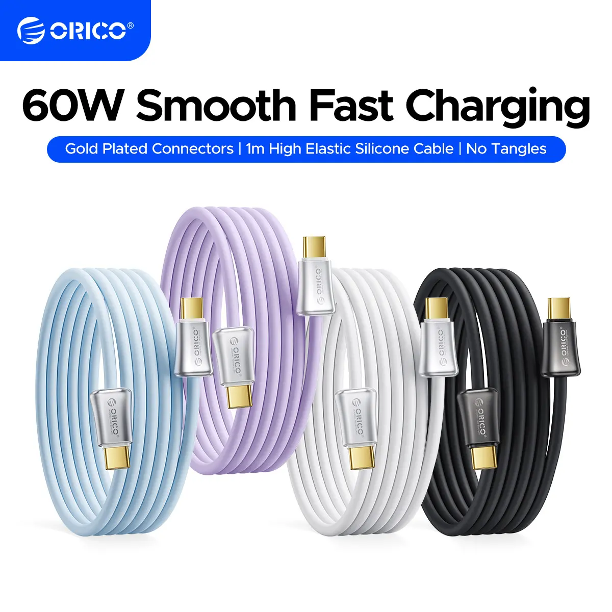 ORICO PD Charging Cable Fast Charging PD60W USB C TO C Cable for iPhone15-17 Pro Max - CC