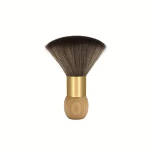 A Large Dust Brush for Haircuts, Made of Solid Wood with Natural Fibers, Designed for Professional Barbers And Suitable for Home Use As a Salon Tool.