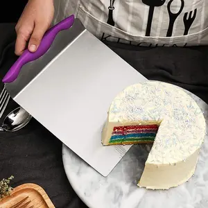 Kitchen Stainless Steel Cake Transfer Tool, 1 Piece Cake Shovel, Pizza Cake Moving Tool, Cake Transfer Board, Baking Tool, Kitchen Utensils Gadgets, Kitchen Utensils Tools, Kitchen Accessories
