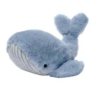 Lambs & Ivy Bubbles & Squirt Soft Plush Blue Whale Stuffed Animal Toy