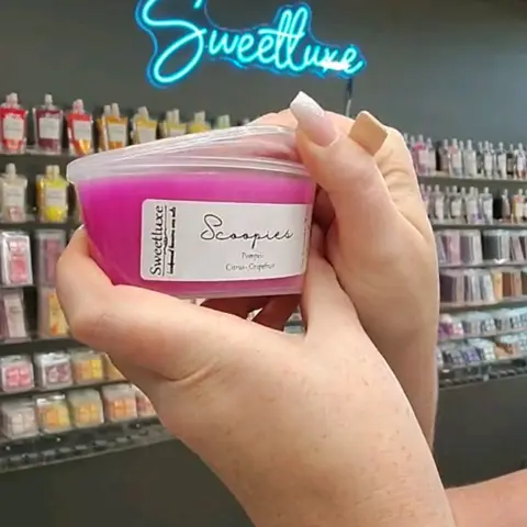 Sweetluxe Scoopies Scoopable Wax Container 4oz Triple Fragrance Load Soy Melts Hand Poured Eco Friendly Decorative Candle Wax - Decoration