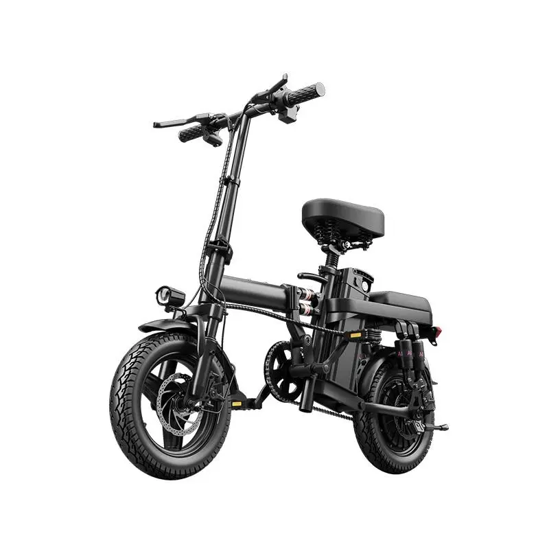 Adult Aluminum Foldable Ebike - 700W Peak Power, 48V15AH Detachable Battery, 20mph Commuter Ebikes, 60KM Range, High-Strength Front Loading Frame, Flat Pedals, Portable