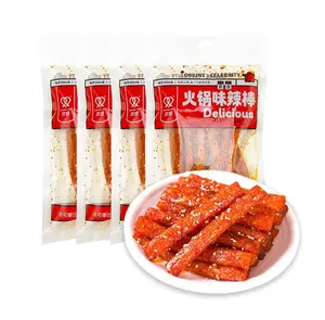 Fraunitsh Latiao Spicy Strips, 3.6oz(102g)*4 Pack Latio, Chinese Gluten Casual Hot Spicy Latio Snack, La Tiao,  (Pack of 4)
