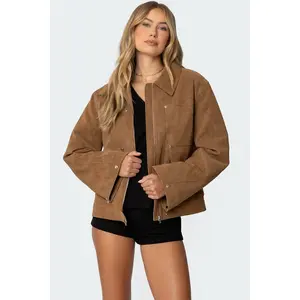 Annabelle Oversized Faux Suede Jacket