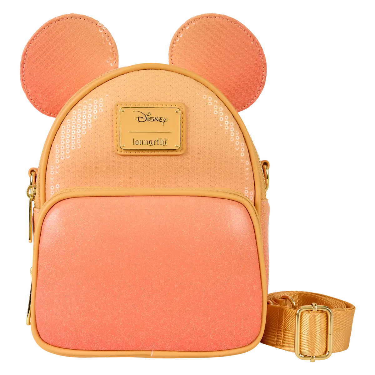 Mickey Mouse Glitter Sequin Convertible Mini Backpack & Crossbody Bag