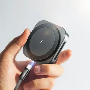 3 in 1 Wireless Charger, 1 Count Multifunctional Magnetic Charging Design Wireless Charging Station, Multipurpose Charger for Smartphone & iWatch & AirPods, Travel Charger, Super Fast Charger