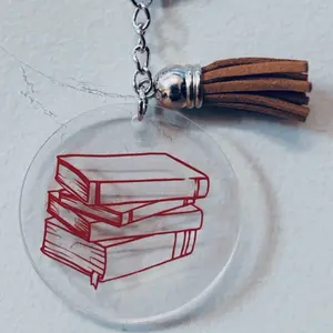 Book Stack Keychain